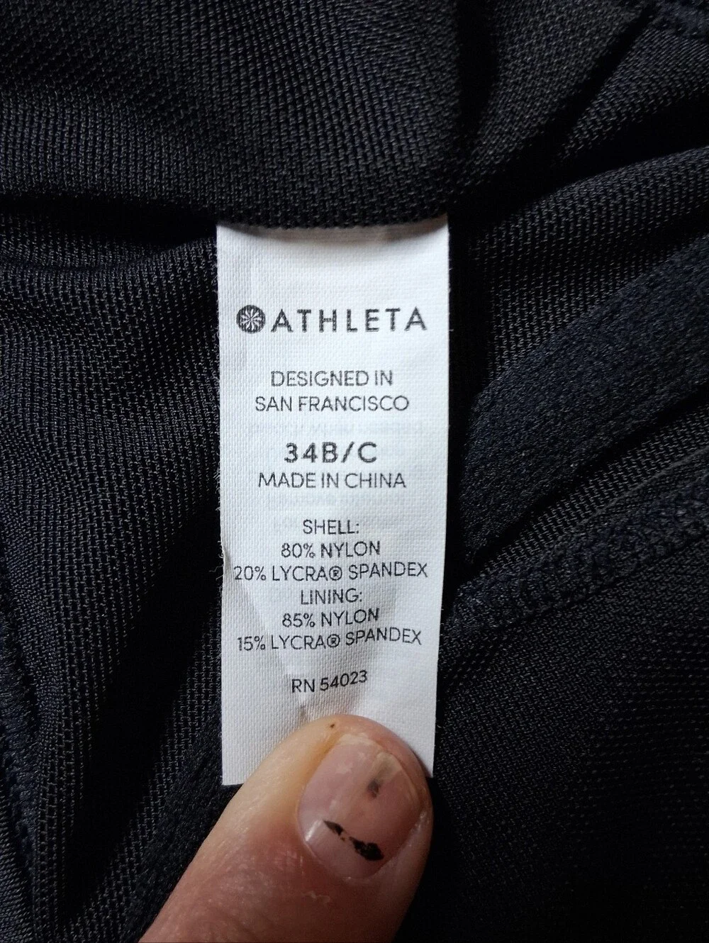 Athleta Ibiza Geo High Neck Bra Cup Bikini Top With Underwire